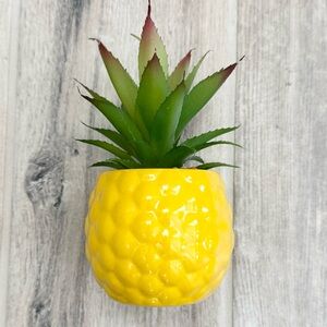 Mini Tabletop Yellow Artificial Succulent Plant